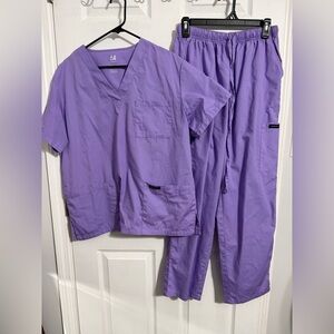 Purple lilac Scrub Set by Dagacci